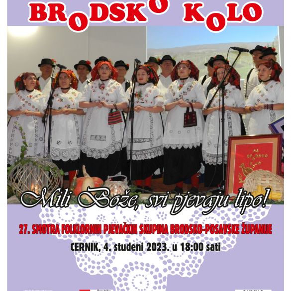 U Cerniku Smotra folklornih pjevačkih skupina Brodsko-posavske županije
