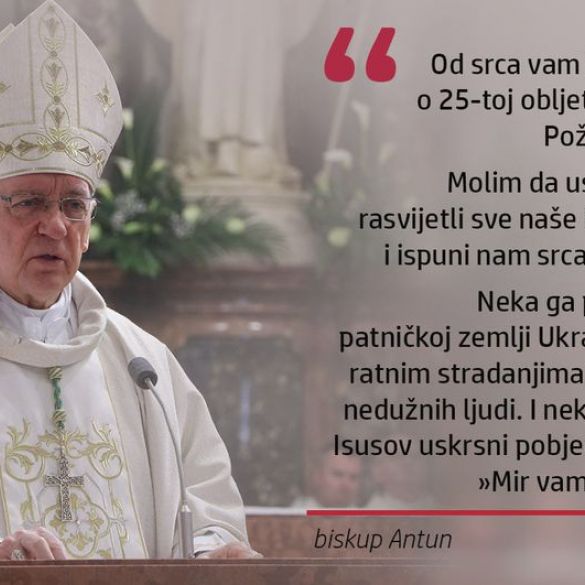 Uskrsna poruka biskupa Škvorčevića