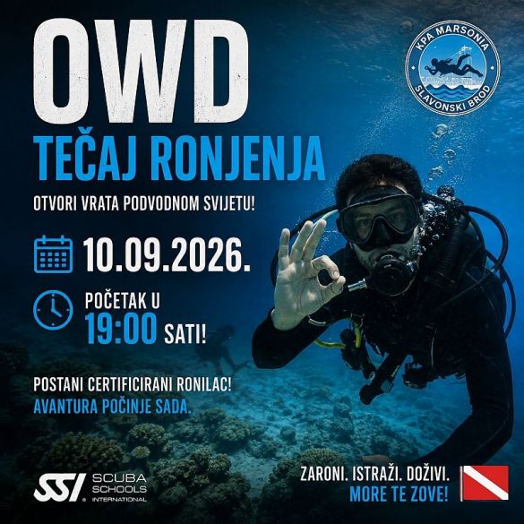 KPA MARSONIA ORGANIZIRA JOŠ JEDAN TEČAJ RONJENJA