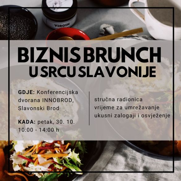 Novi Biznis brunch - mjesto susreta poduzetnica očekuje nas 30. listopada!