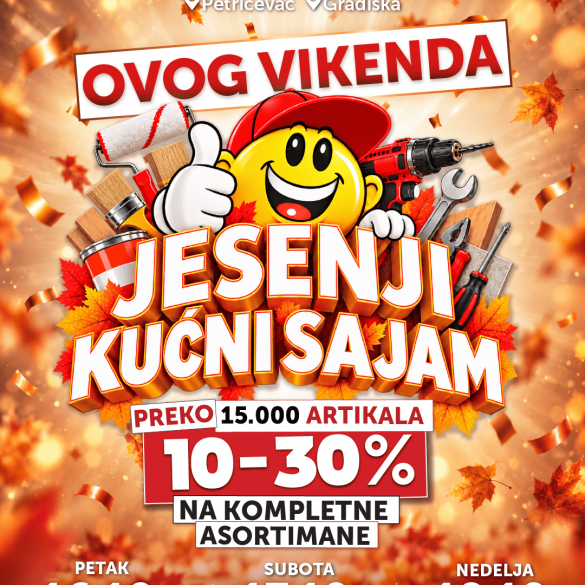 Jesenski kućni sajam u Centrumu – tri dana popusta, prezentacija i posebnih pogodnosti